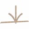 Ekena Millwork Redmond Smooth Timber Gable Bracket, Douglas Fir, 108"W x 45"H x 1 1/2"D x 3 1/2"F, 10/12 Pitch GBW108X45X0204RED00SDF - alternate 3